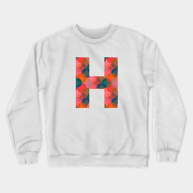 Letter H Initial Crewneck Sweatshirt by Obstinate and Literate